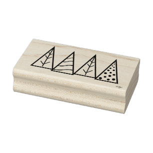 Sello De Caucho Estampilla de arte de la madera de los árboles de