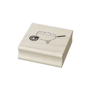 Sello De Caucho Estampilla de arte de la rueda