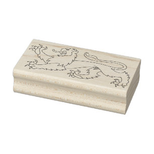 Sello De Caucho estampilla de arte de león real