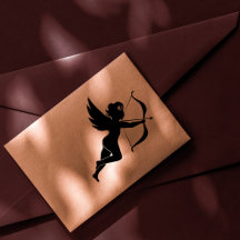 Estampilla de arte de madera de Cherub