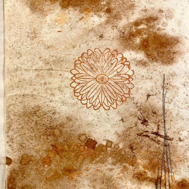 Sello De Caucho Estampilla de arte de madera de flores (Subido por el creador)