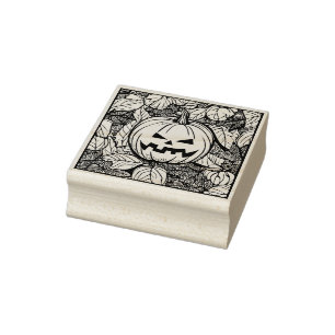 Sello De Caucho estampilla de arte de parche de calabaza