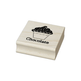Sello De Caucho Estampilla de arte de pastelitos de chocolate