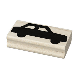 Sello De Caucho estampilla de arte de silueta de coche