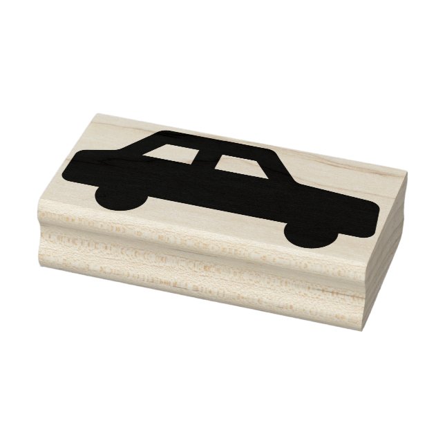 Sello De Caucho estampilla de arte de silueta de coche (Sello)
