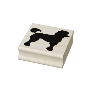 Sello De Caucho estampilla de arte de silueta de perro