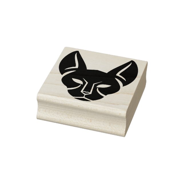 Sello De Caucho estampilla de arte gatí (Sello)