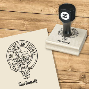 Sello De Caucho Estampilla de caucho del Escudo MacDonald