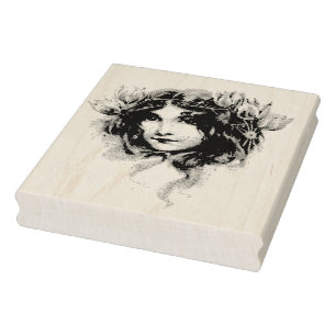 Sello De Caucho Estampilla de caucho Gitano Vintage Chica de hadas