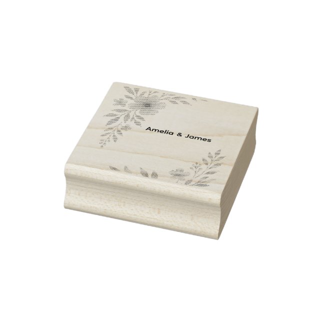 Sello De Caucho Estampilla de caucho para Boda de flores silvestre (Sello)