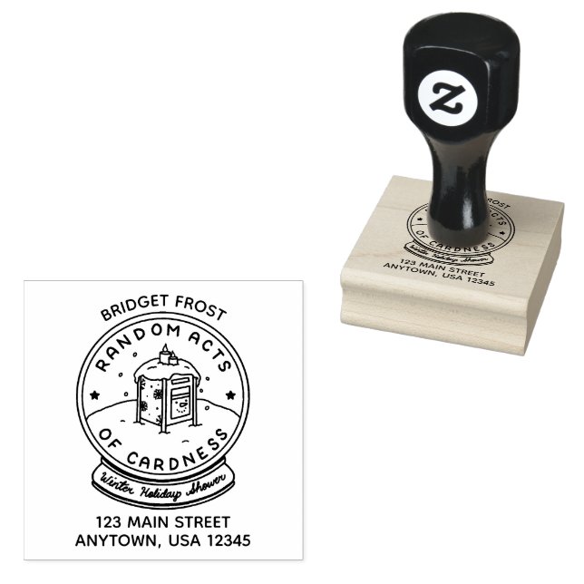 Sello De Caucho Estampilla de ducha RAOC para vacaciones de invier (Sellado)