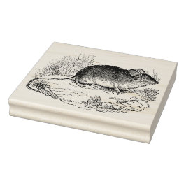 Sello De Caucho Estampilla de goma antigua del ratón