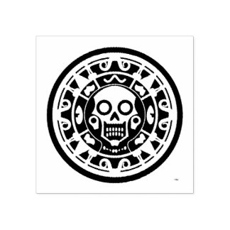 Sello De Caucho Estampilla de goma de arte azteca mexicano