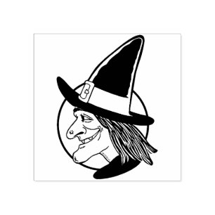 Sello De Caucho Estampilla de goma de bruja de Halloween