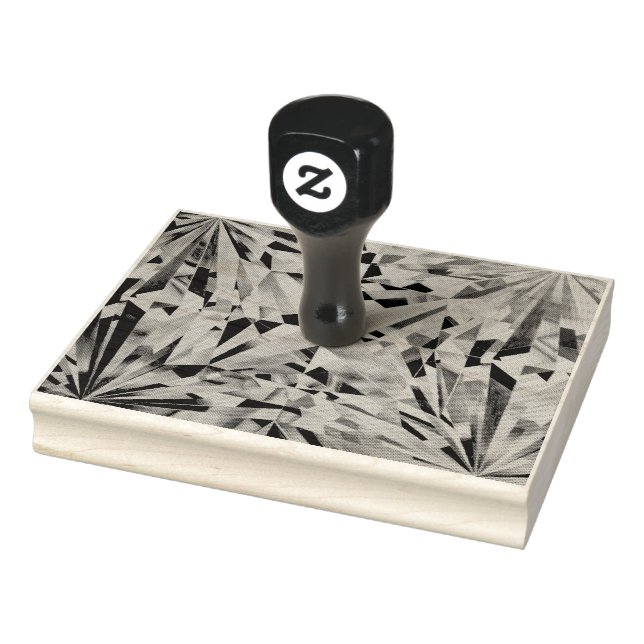 Sello De Caucho Estampilla de goma de diamante de vidrio de 4" x 5 (Sello)