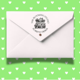 Sello De Caucho Estampilla de goma de escaparate de flores