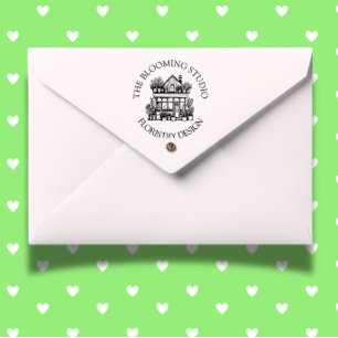 Sello De Caucho Estampilla de goma de escaparate de flores