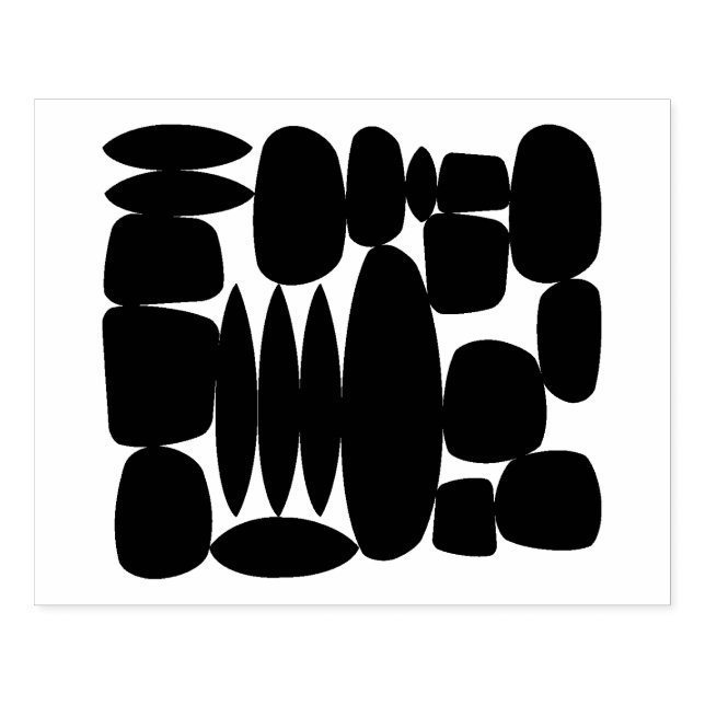 Sello De Caucho Estampilla de goma de formas retro (Impresión)