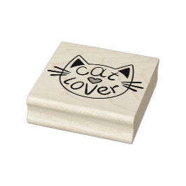 Sello De Caucho Estampilla de goma de Gato Lover