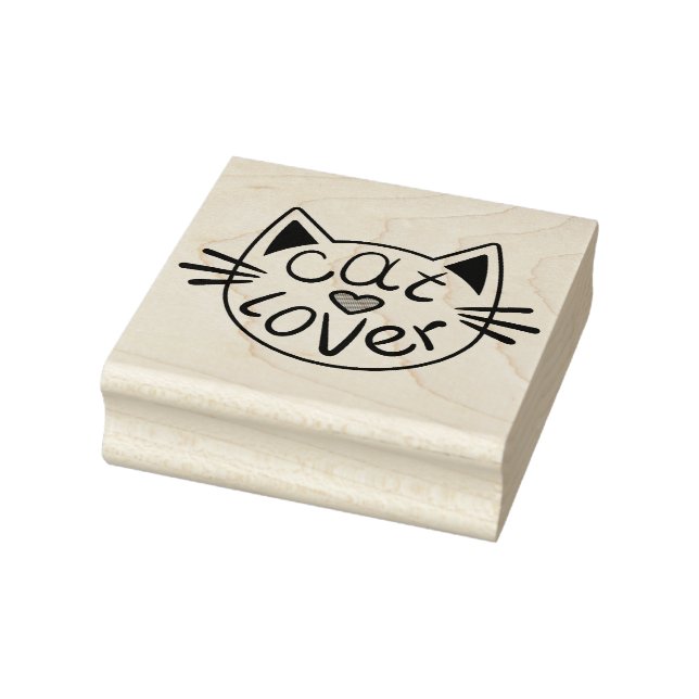 Sello De Caucho Estampilla de goma de Gato Lover (Sello)