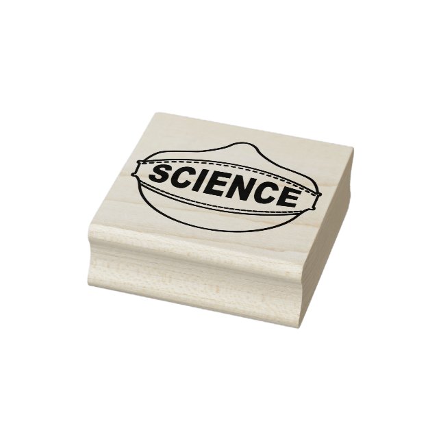 Sello De Caucho Estampilla de goma de máscara de ciencia 2x2" (Sello)