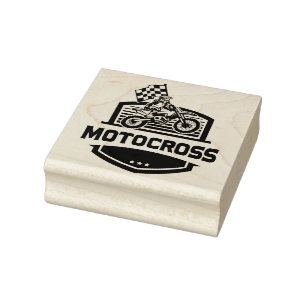 Sello De Caucho Estampilla de goma de Motocross