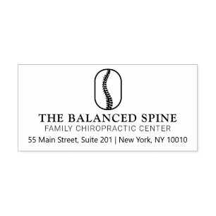 Sello De Caucho Estampilla de goma de quiropráctico