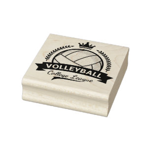 Sello De Caucho Estampilla de goma de voleibol de la Liga Universi
