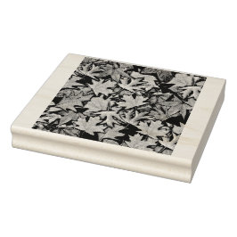 Sello De Caucho Estampilla de goma repetitiva del patrón de hojas 