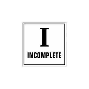 Sello De Caucho Estampilla de graduación de profesores: I - INCOMP