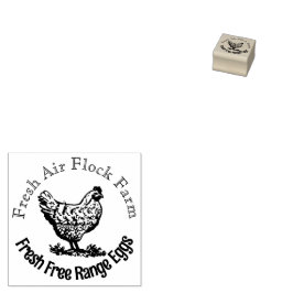 Sello De Caucho Estampilla de huevo de cosecha personalizada