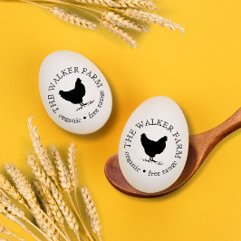Sello De Caucho Estampilla de huevo de cosecha personalizada