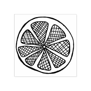 Sello De Caucho Estampilla de limón