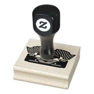 Sello De Caucho Estampilla de madera para diseño de coches de Carr