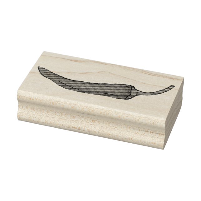 Sello De Caucho Estampilla de pimienta picante chilena roja Chile (Sello)