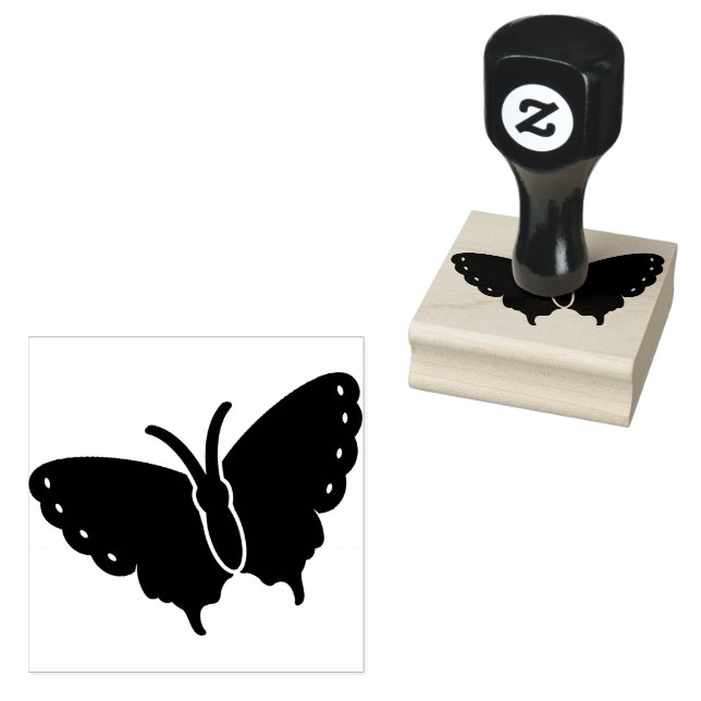 Sello De Caucho Estampilla de reserva de mariposa (Sellado)