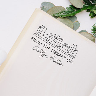 Sello De Caucho Estampilla del libro de biblioteca personal