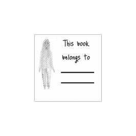 Sello De Caucho Estampilla del libro de biblioteca personal de Bla