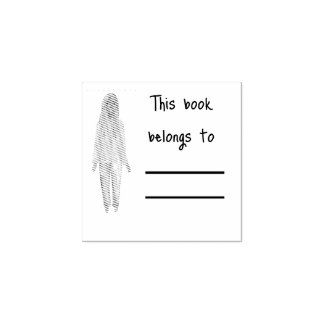 Sello De Caucho Estampilla del libro de biblioteca personal de Bla