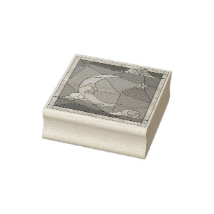 Sello De Caucho Estampilla, estampilla y goma de vidrio manchado