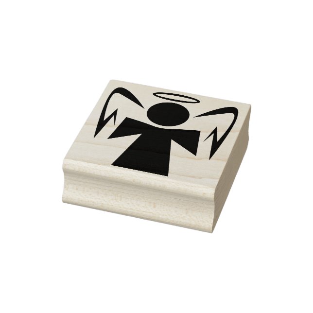 Sello De Caucho estampilla moderna de arte de ángeles (Sello)