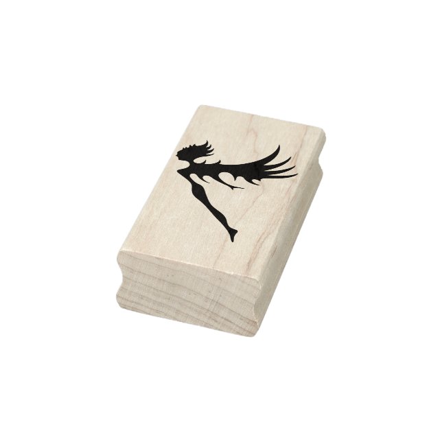 Sello De Caucho estampilla moderna de arte de ángeles (Sello)