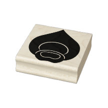 Estampilla Motif de piel de pavo real