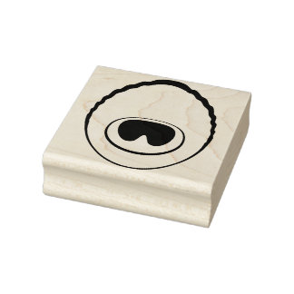 Sello De Caucho Estampilla Peacock Feather Eye v2