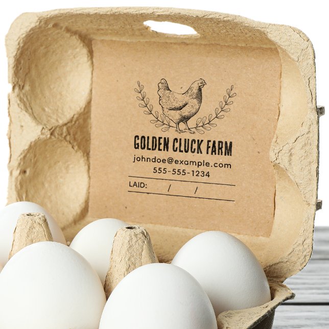 Sello De Caucho Estampilla rústica de pollo de pollo (Subido por el creador)