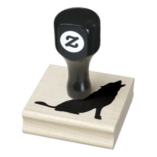 Sello De Caucho Estampillas de arte de madera/Lobo