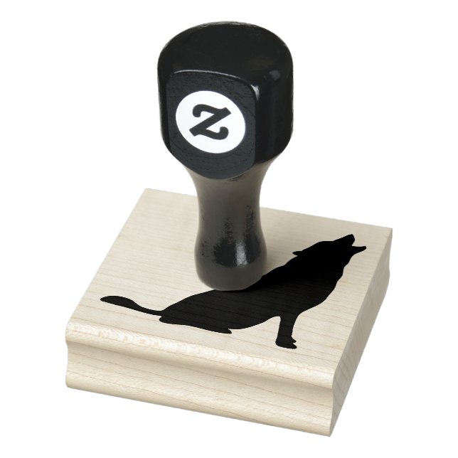 Sello De Caucho Estampillas de arte de madera/Lobo (Sello)