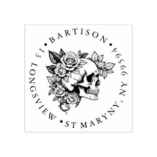 Sello De Caucho Estancamiento de goma de la madera de la calavera