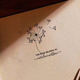 Sello De Caucho Este libro pertenece a Dandelion Rubber Stamp 