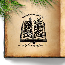 Este libro pertenece a Floral book Rubber Stamp 